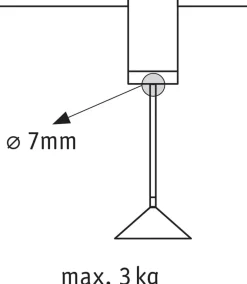 Paulmann Skinnesystem > URail pendeladapter Universal 100 W hvid
