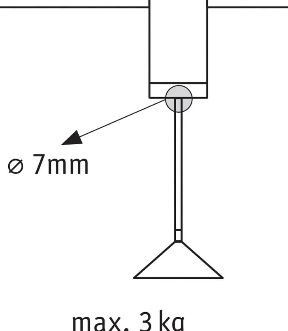Paulmann Skinnesystem > URail pendeladapter Universal 100 W hvid