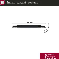 Paulmann Skinnesystem > URail skinneadapter Zigbee Dæmp/Switch krom mat
