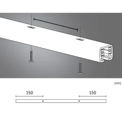 Paulmann Arbejdsrum/Kontor|Skinnesystem > URail-skinne, hvid, længde 50 cm, aluminium