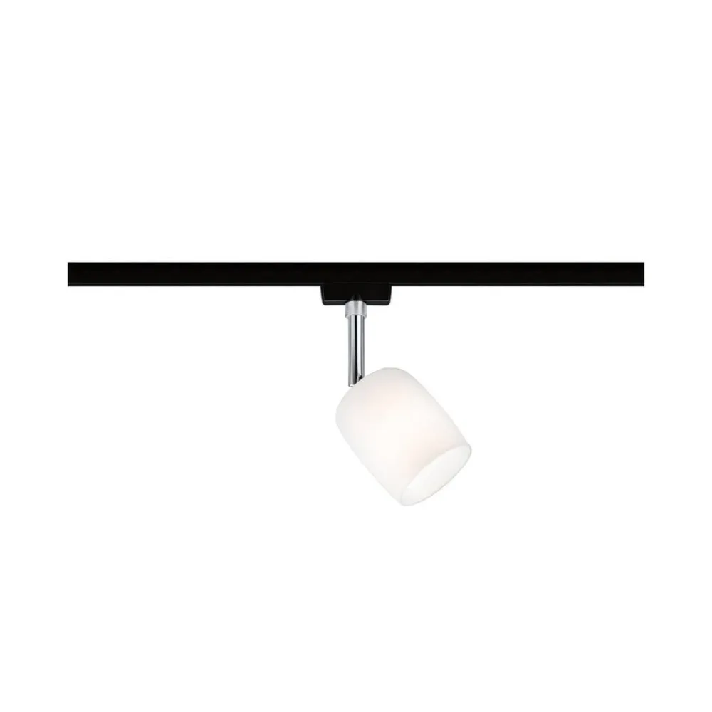 Paulmann Skinnesystem > URail Spot Blossom sort, satineret glas
