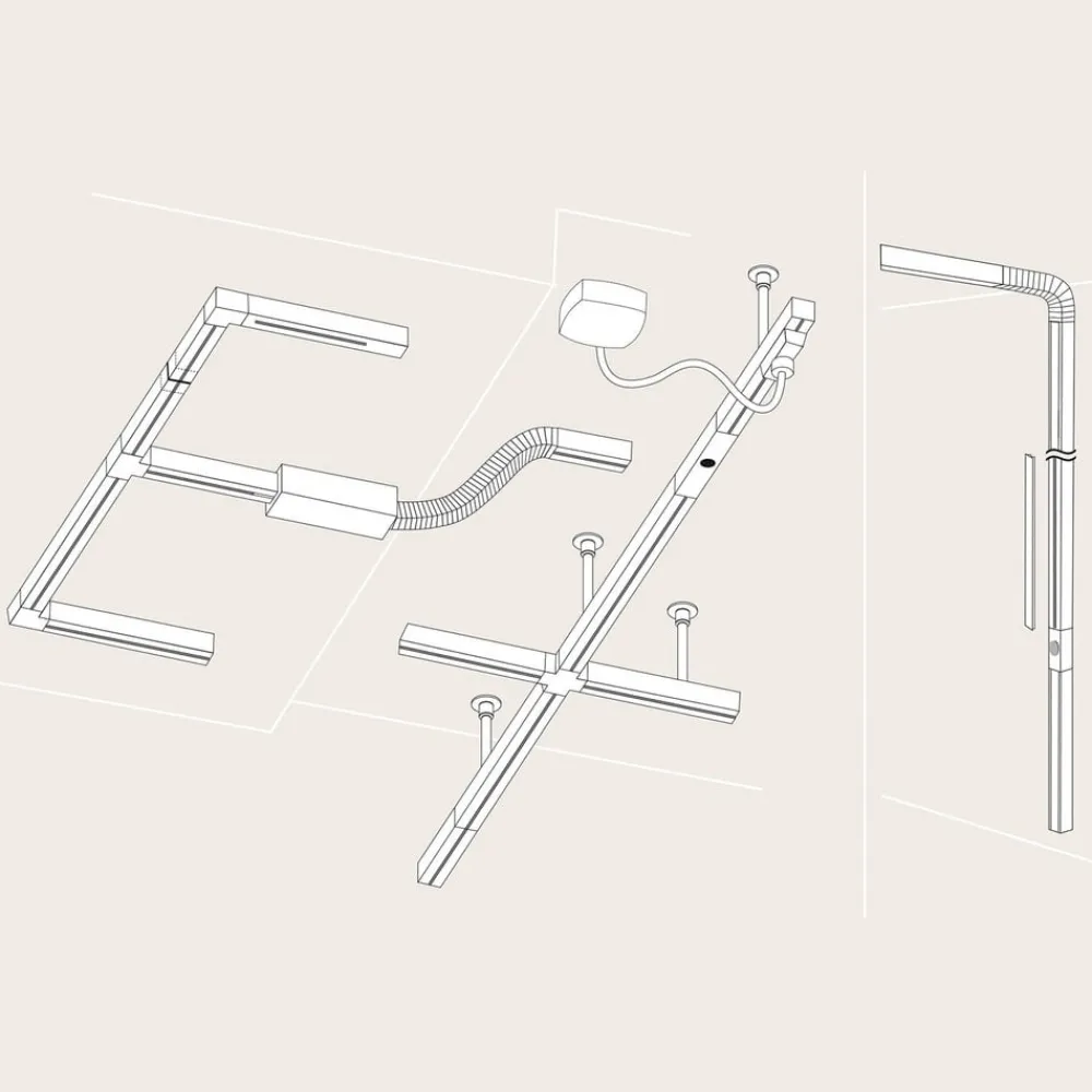 Paulmann Arbejdsrum/Kontor > URail-strømforsyning, mat krom