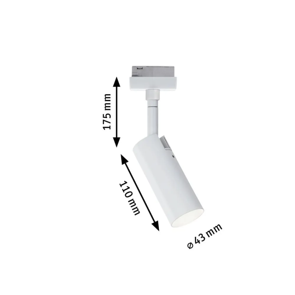 Paulmann Arbejdsrum/Kontor|Skinnesystem > URail Tubo LED-spot, hvid