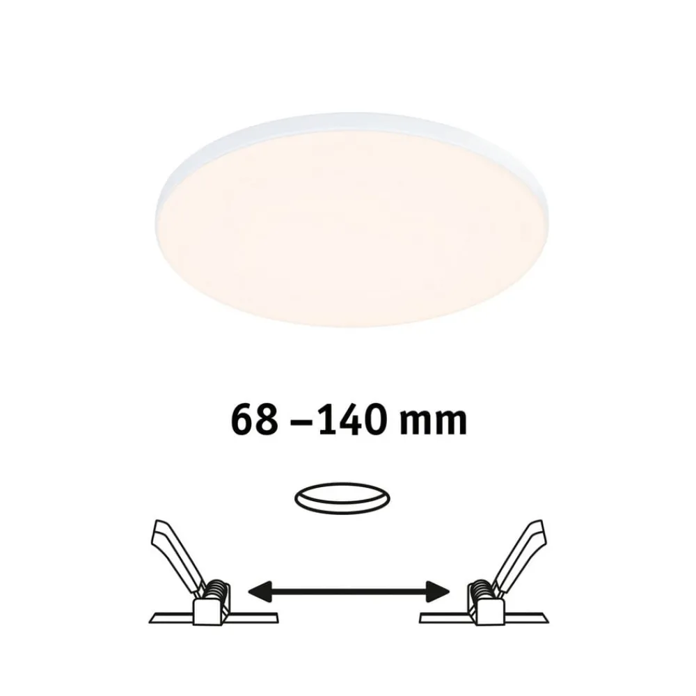 Loftlamper ^ Paulmann Veluna Edge IP44 3.000K dimm Ø 16cm