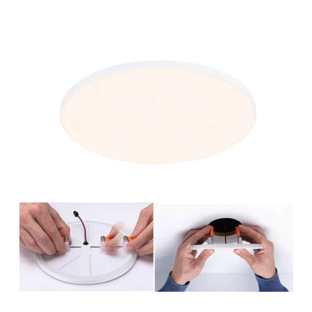 Loftlamper|Indbygningsspots ^ Paulmann Veluna Edge IP44 3.000K dimm Ø 20cm