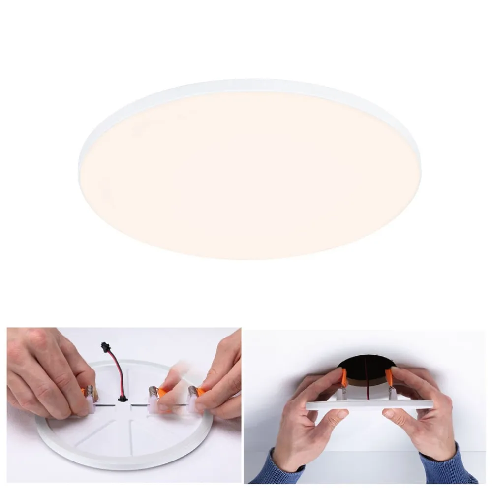 Loftlamper|Indbygningsspots ^ Paulmann Veluna Edge IP44 3.000K dimm Ø 20cm