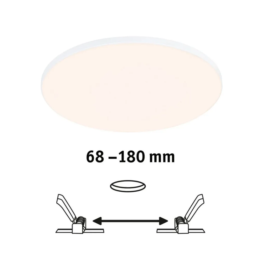 Loftlamper|Indbygningsspots ^ Paulmann Veluna Edge IP44 3.000K dimm Ø 20cm
