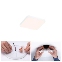 Paulmann Loftlamper|Indbygningsspots > Veluna Edge IP44 3000K dimm 9x9cm
