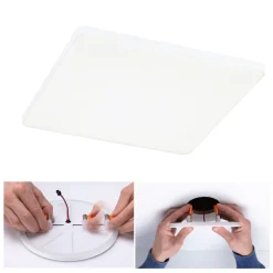 Paulmann Loftlamper|Indbygningsspots > Veluna Edge IP44 4000K dimm 20x20cm