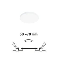 Paulmann Loftlamper|Indbygningsspots > Veluna Edge IP44 4.000K dimm Ø 9cm