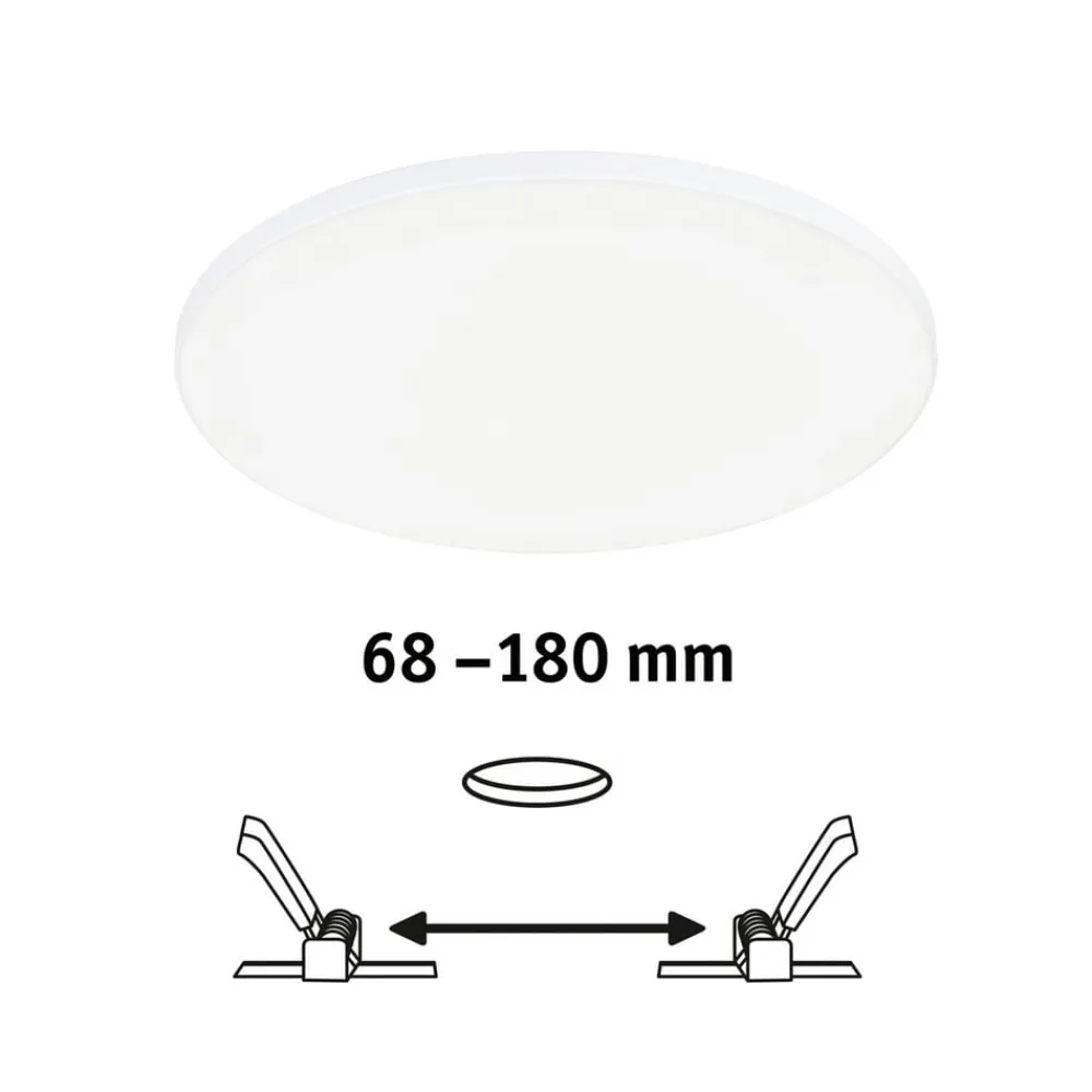 Loftlamper|Indbygningsspots ^ Paulmann Veluna Edge IP44 4.000K dimm Ø 20cm