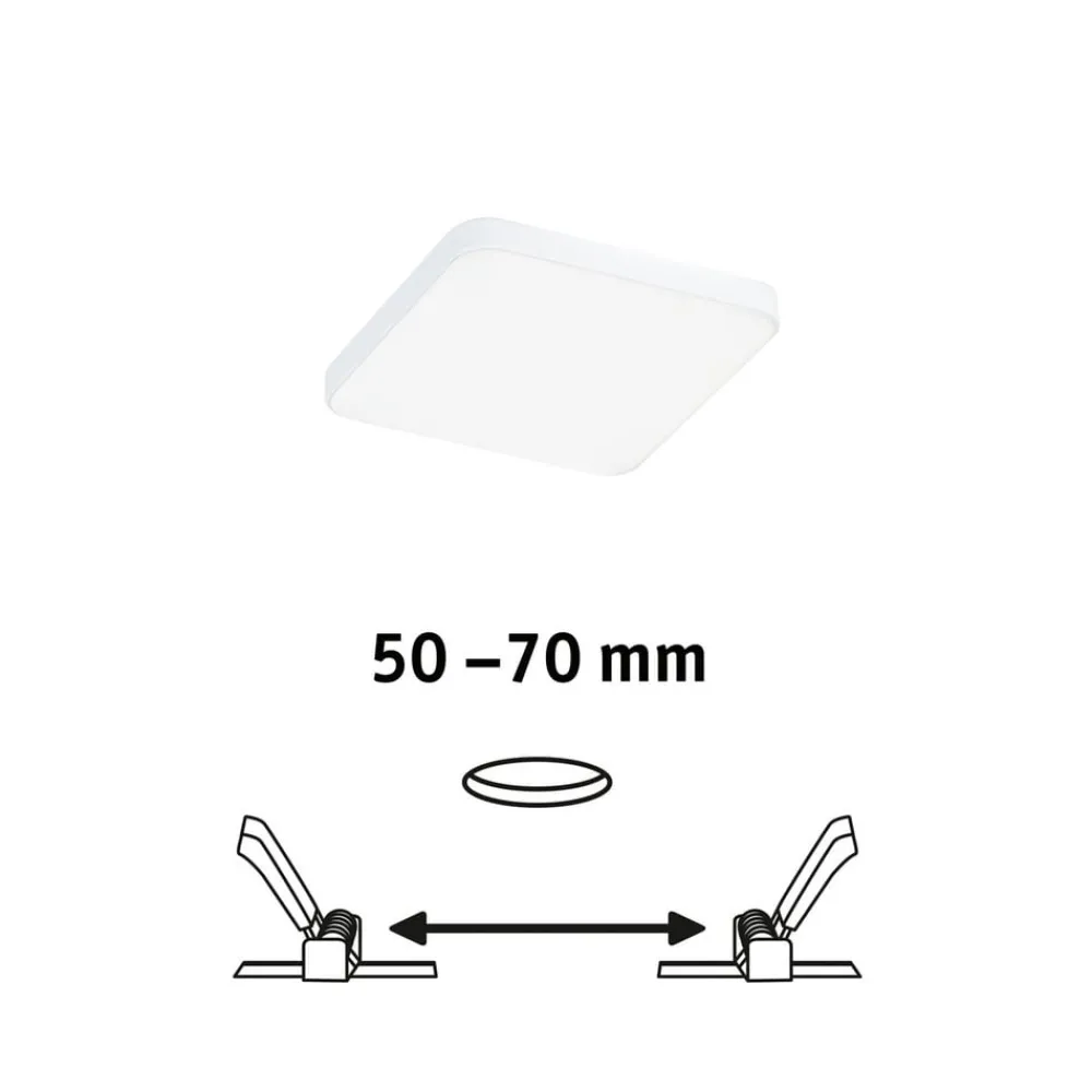 Paulmann Loftlamper|Indbygningsspots > Veluna Edge IP44 4000K dimm 9x9cm