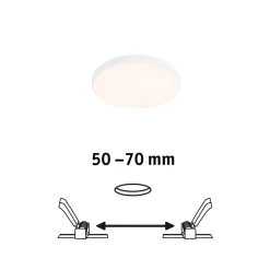 Paulmann Loftlamper|Indbygningsspots > Veluna Edge IP44 3.000K dimm Ø 9cm