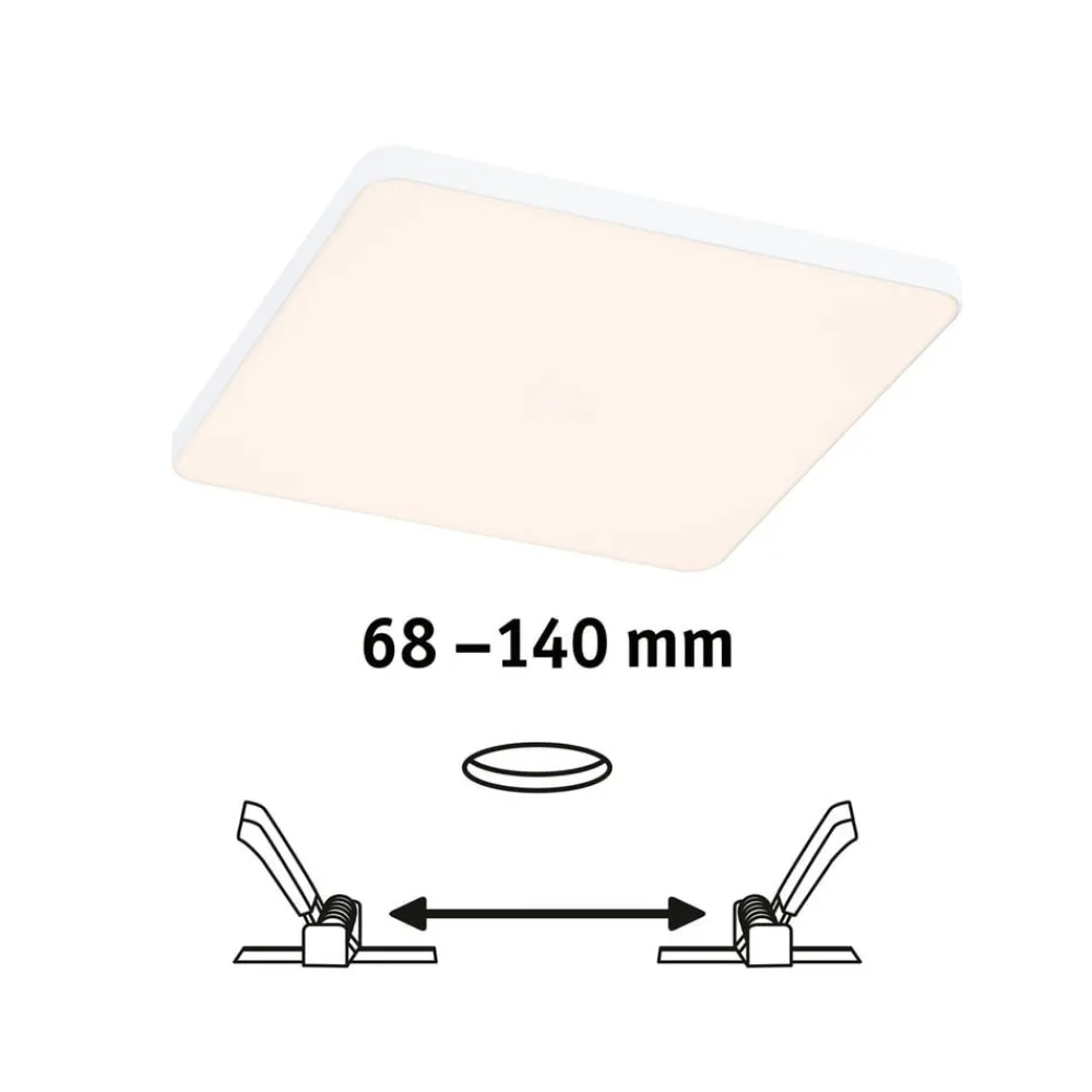 Paulmann Loftlamper > Veluna Edge LED indbygget IP44 3000K 16x16cm
