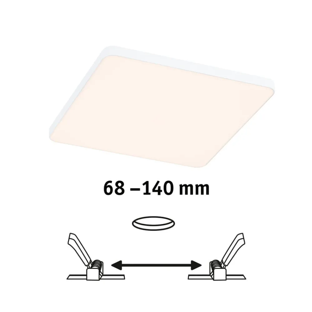 Paulmann Loftlamper > Veluna Edge LED indbygget IP44 3000K 16x16cm