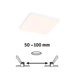 Paulmann Loftlamper|Indbygningsspots > Veluna Edge LED til indbygning IP44 3000K 12x12cm