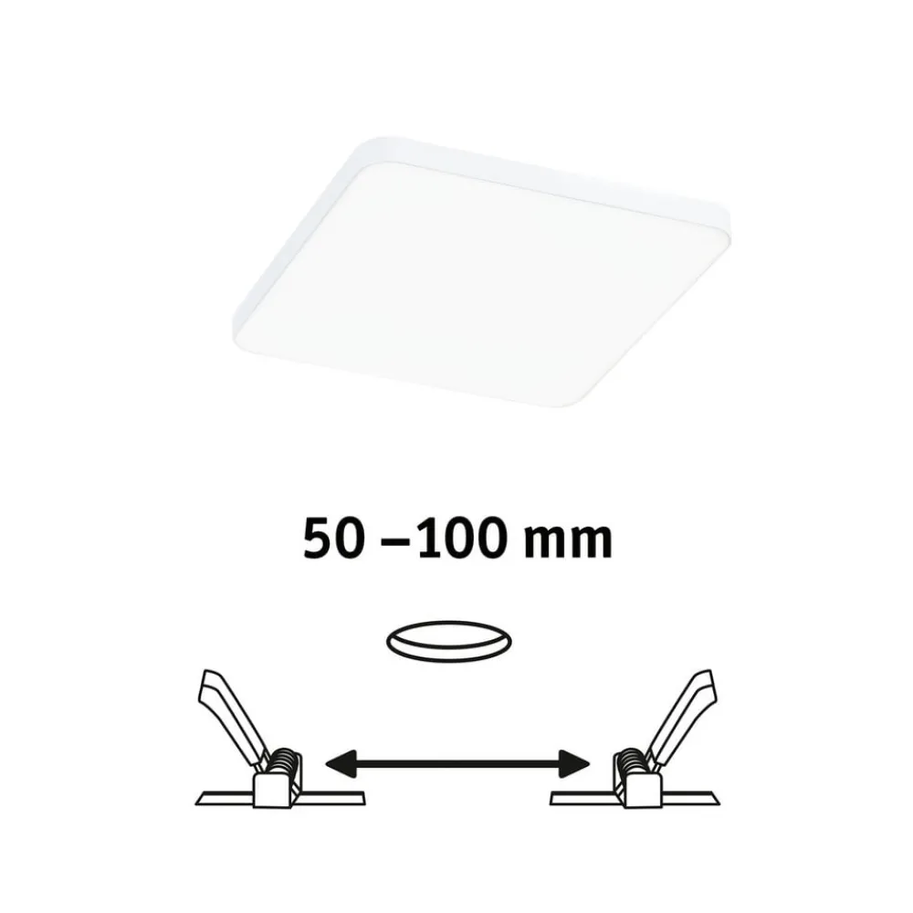 Paulmann Loftlamper > Veluna Edge LED til indbygning IP44 4000K 12x12cm