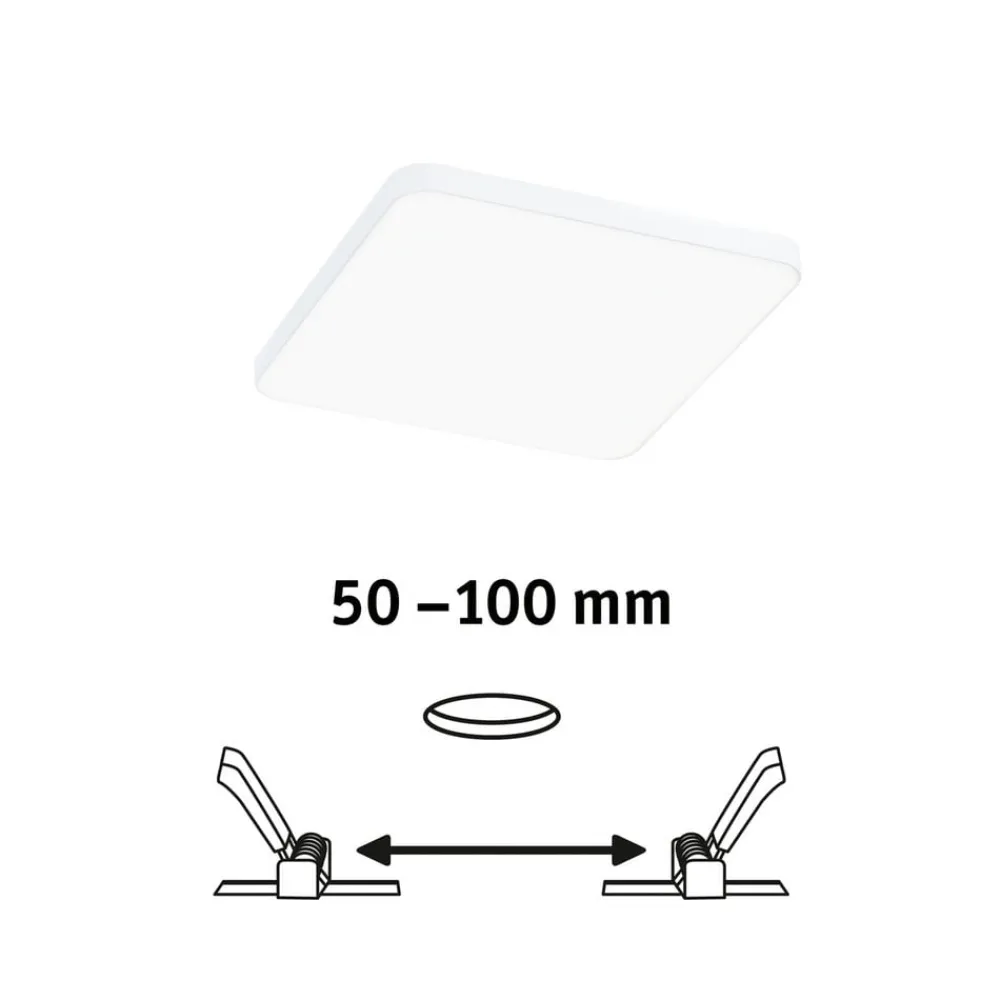 Paulmann Loftlamper > Veluna Edge LED til indbygning IP44 4000K 12x12cm