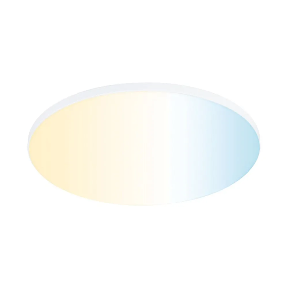 Loftlamper|Indbygningsspots ^ Paulmann Veluna Edge ZigBee CCT rund Ø 20cm