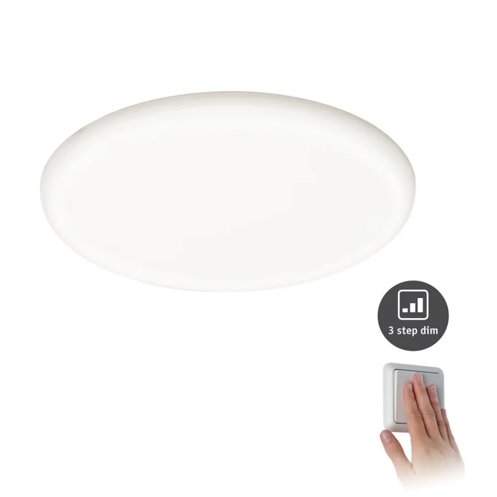 Loftlamper|Indbygningsspots ^ Paulmann Veluna lampe 3stepdim 840 Ø 21,5 cm