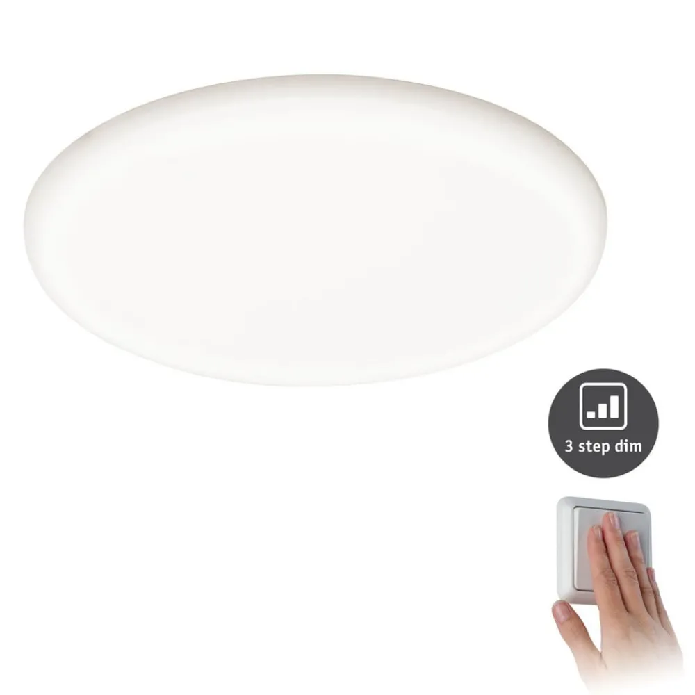 Loftlamper|Indbygningsspots ^ Paulmann Veluna lampe 3stepdim 840 Ø 21,5 cm