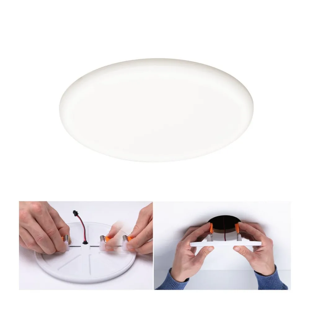 Loftlamper|Indbygningsspots ^ Paulmann Veluna lampe 3stepdim 840 Ø 21,5 cm