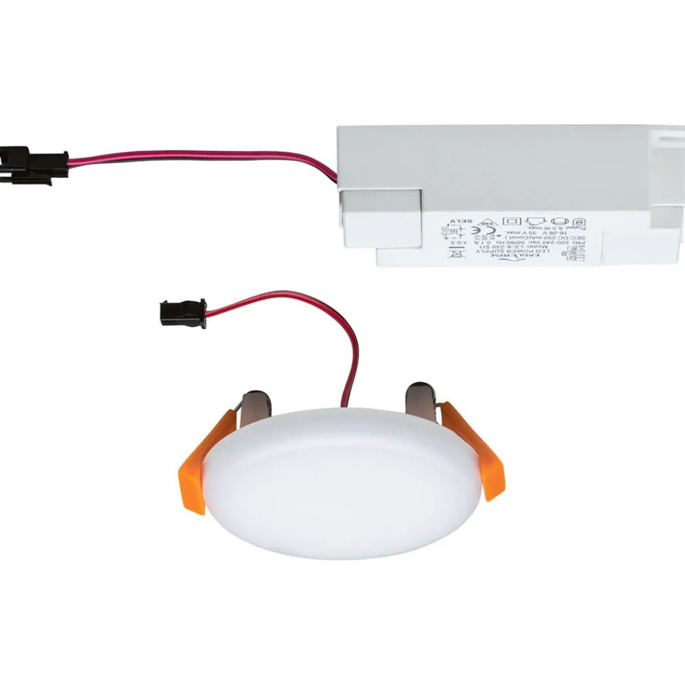 Paulmann Loftlamper|Indbygningsspots > Veluna LED-indbygningslampe 4.000K Ø7,5cm