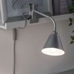 Paulmann Bordlamper > Vitis klemmelampe, grå