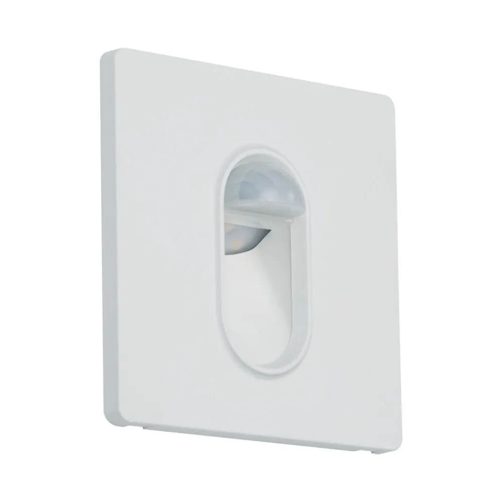 Paulmann Indbygningsspots|Spotlights > Wall indbygningslampe, sensor kantet hvid