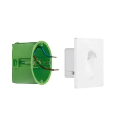 Paulmann Indbygningsspots|Spotlights > Wall indbygningslampe, sensor kantet hvid