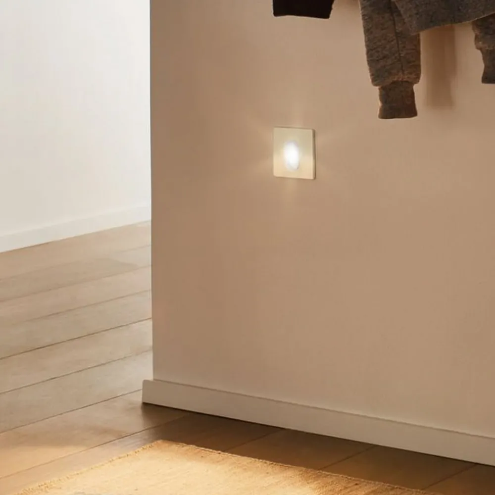 Paulmann Indbygningsspots|Spotlights > Wall indbygningslampe, sensor kantet hvid