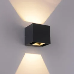 Væglamper ^ Paul Neuhaus Block udendørs LED-væglampe up/down