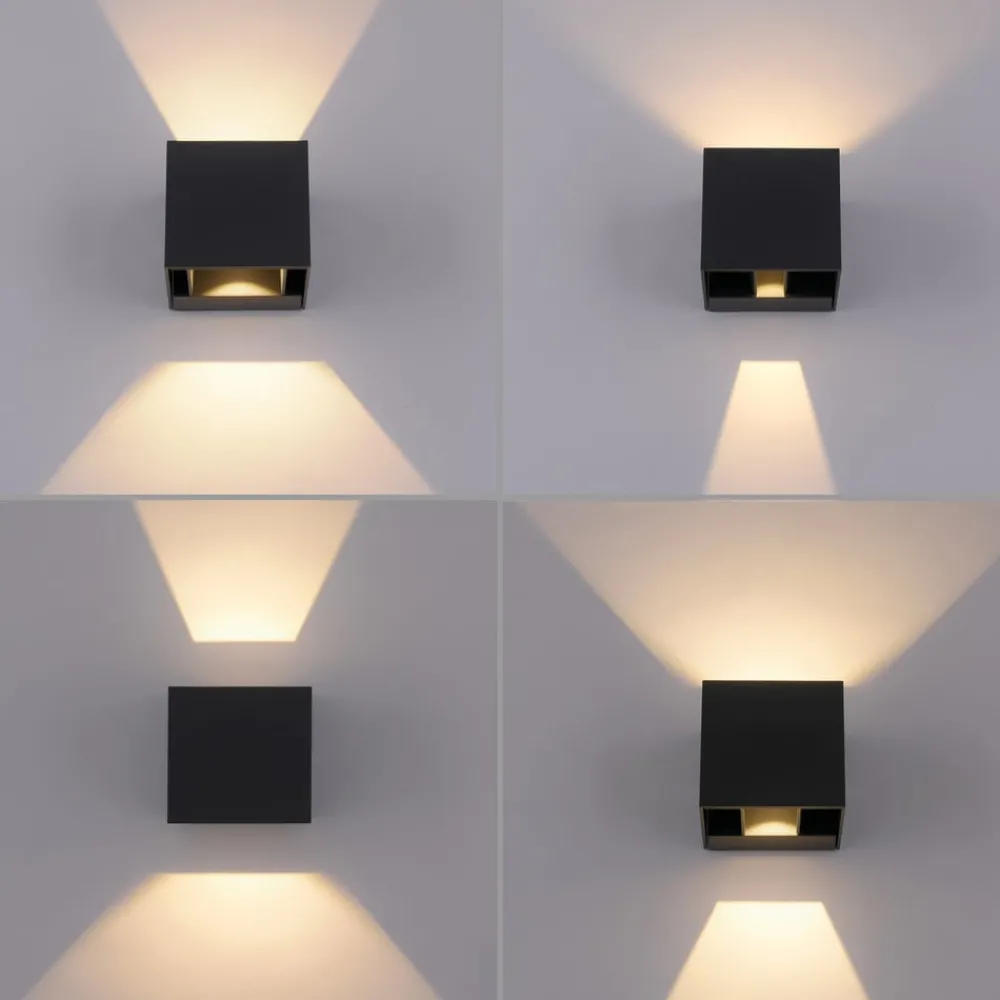Væglamper ^ Paul Neuhaus Block udendørs LED-væglampe up/down