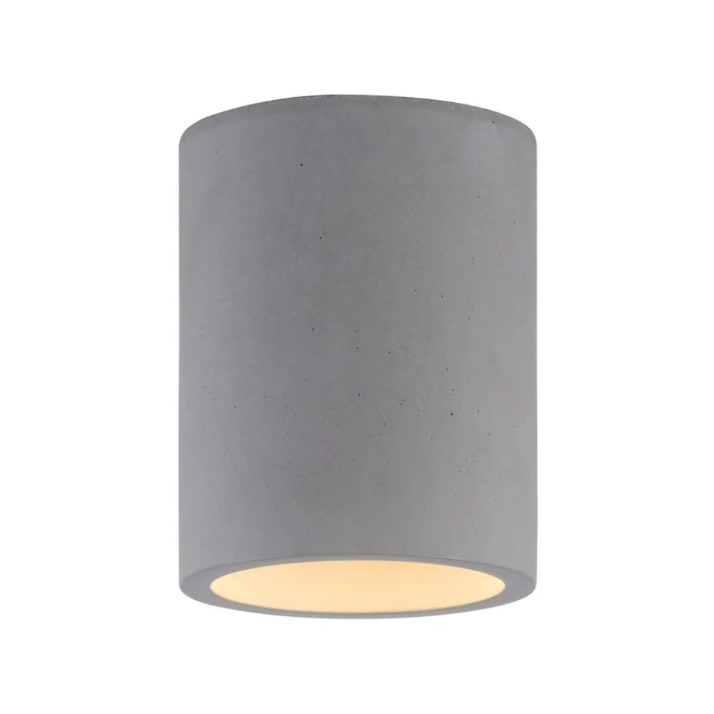 Paul Neuhaus Loftlamper > Eton loftlampe, grå, beton, Ø 11 cm, GU10