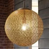 Paul Neuhaus Pendellamper > Greta hængelampe, Ø 40 cm, guldfarvet, metal