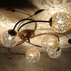 Paul Neuhaus Loftlamper|Loftlamper > Greta loftlampe, 65 cm, 6 lyskilder, metal, G9