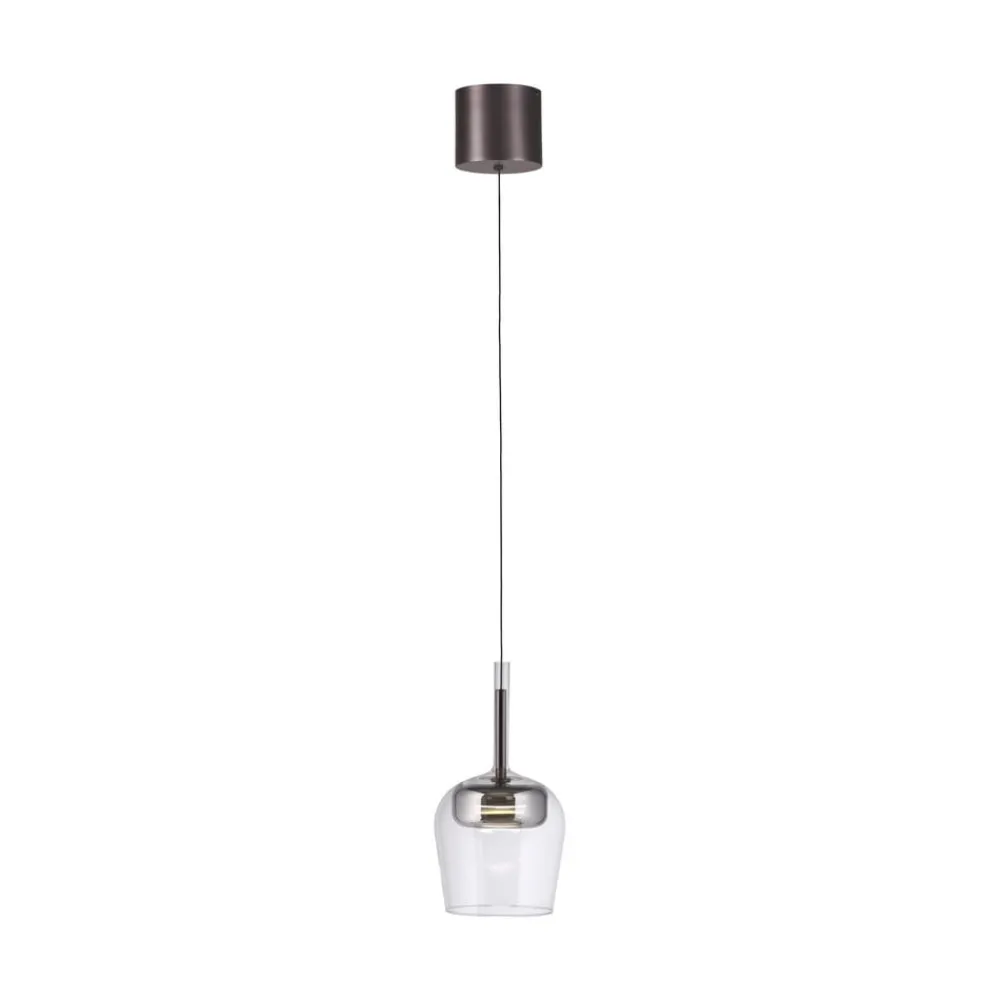 Q-Smart-Home Pendellamper > Paul Neuhaus Hængelampe Q-Kon sølvfarvet Ø 21 cm