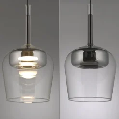 Q-Smart-Home Pendellamper > Paul Neuhaus Hængelampe Q-Kon sølvfarvet Ø 21 cm