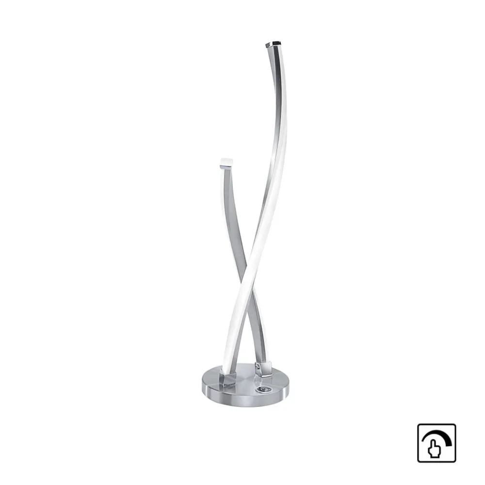 Paul Neuhaus Bordlamper > LED-bordlampe Polina, sølv, metal, dæmpbar