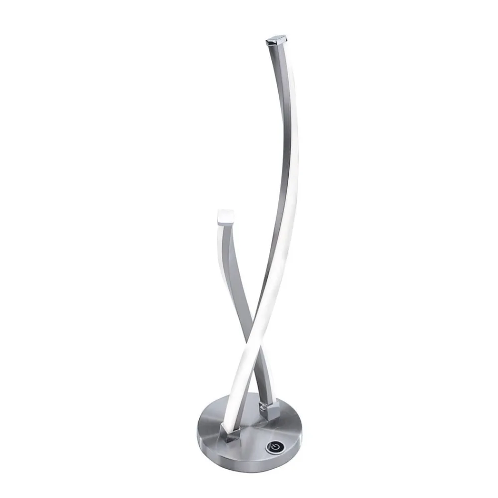 Paul Neuhaus Bordlamper > LED-bordlampe Polina, sølv, metal, dæmpbar