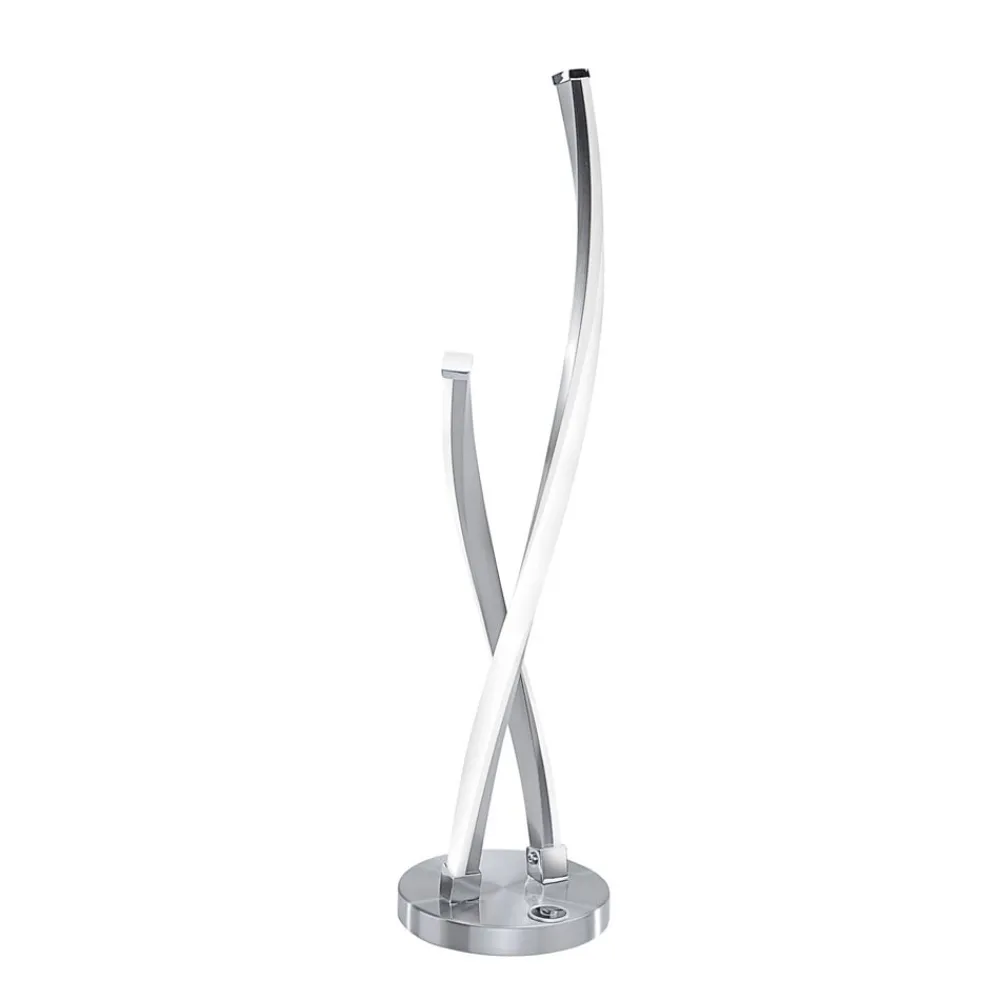 Paul Neuhaus Bordlamper > LED-bordlampe Polina, sølv, metal, dæmpbar