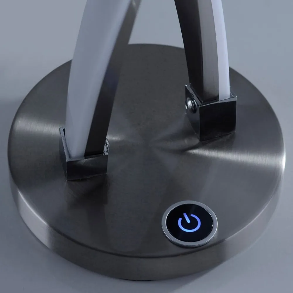 Paul Neuhaus Bordlamper > LED-bordlampe Polina, sølv, metal, dæmpbar