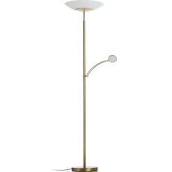 Paul Neuhaus Arbejdsrum/Kontor|Gulvlamper > LED-gulvlampe Alfred, messingfarvet, dæmpbar
