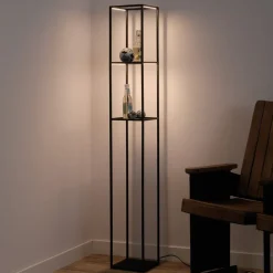 Paul Neuhaus Gulvlamper|Gulvlamper > LED-gulvlampe Contura, sort, metal, 140 cm