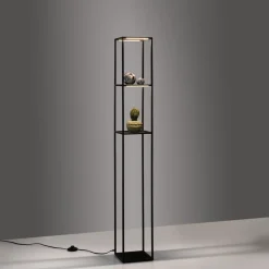 Paul Neuhaus Gulvlamper|Gulvlamper > LED-gulvlampe Contura, sort, metal, 140 cm