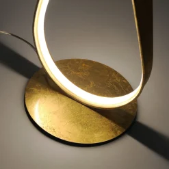 Paul Neuhaus Gang|Pendellamper > LED-gulvlampe Linda, guld, metal, dæmpbar