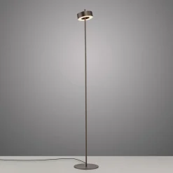 Gulvlamper|Gulvlamper ^ Q-Smart-Home Paul Neuhaus LED-gulvlampe Q-Rotate mørkebrun 140 cm