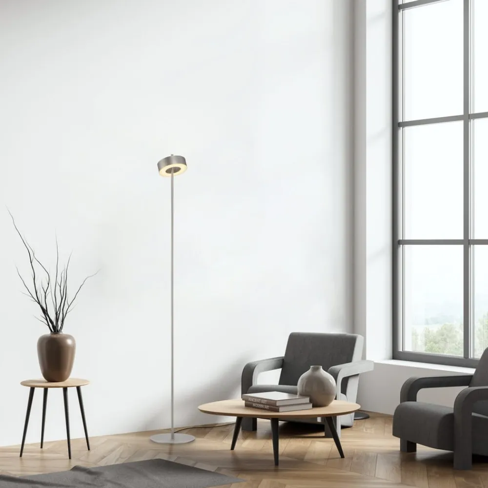 Q-Smart-Home Gulvlamper > Paul Neuhaus LED-gulvlampe Q-Rotate aluminium 140 cm