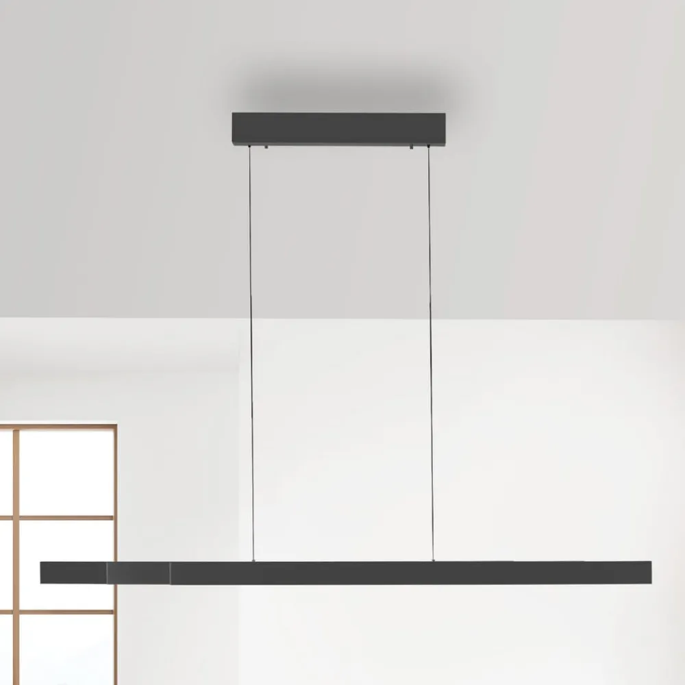 Pendellamper|Pendellamper ^ Paul Neuhaus LED-hængelampe Adriana Square, grå, op/ned