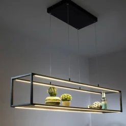 Paul Neuhaus Pendellamper > LED-hængelampe Contura, sort, 105 cm